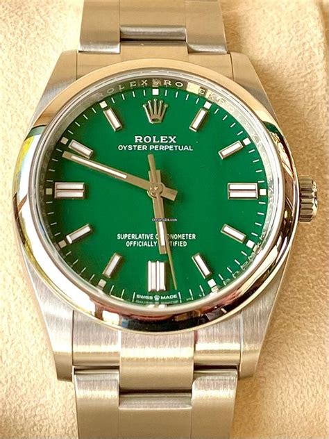 perpetual rolex green|rolex blue face oyster perpetual.